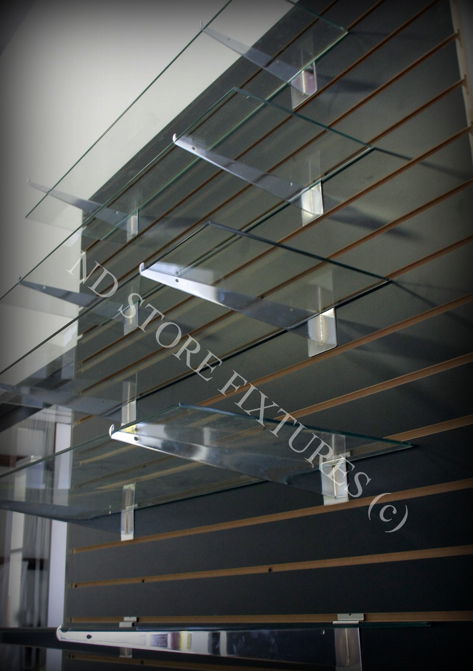 Tempered on sale glass shelves